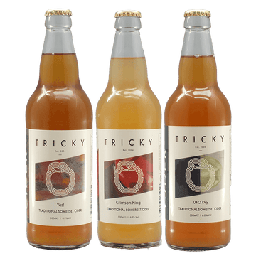 Dry cider selection